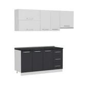 Minar 220 Cm Mutfak Dolabı Beyaz Antrasit 220-A8 thumbnail 6