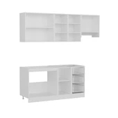 Minar 220 Cm Mutfak Dolabı Beyaz Antrasit 220-A8 thumbnail 7