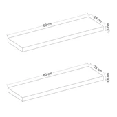 Minar Gizli Raf Tutuculu 2 Li D.Rafı 80Cm-Sonomo - 8