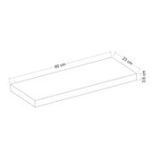 Minar Gizli Raf Tutuculu Duvar Rafı 60Cm-Beyaz - 8