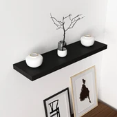 Minar Gizli Raf Tutuculu D.Rafı 80Cm-Mat Siyah thumbnail 3