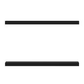 Minar Gizli Raf Tutuculu 2Li D.Rafı 80Cm-M.Siyah thumbnail 4