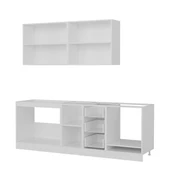 Minar 230 Cm Mutfak Dolabı Beyaz Antrasit 230-A3 thumbnail 4