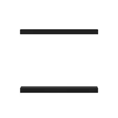 Minar Gizli Raf Tutuculu 2Li D.Rafı 60Cm-M.Siyah thumbnail 4