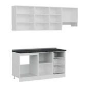 Minar 215 Cm Mutfak Dolabı Beyaz Antrasit 215-A4 thumbnail 7