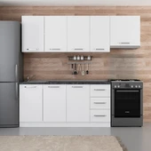 Minar 235 Cm Mutfak Dolabı Beyaz 235-B4 thumbnail 1