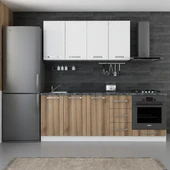 Minar 220 Cm Mutfak Dolabı Beyaz Dore 220-D4 thumbnail 1