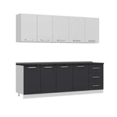 Minar 240 Cm Mutfak Dolabı Beyaz Antrasit 240-A1 thumbnail 6