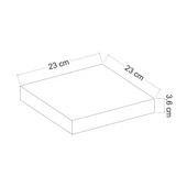 Minar Gizli Raf Tutuculu D.Rafı 23Cm-P.Siyah thumbnail 4