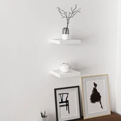 Minar Gizli Raf Tutuculu 2 Li Dvr Rafı 23Cm-Beyaz thumbnail 1