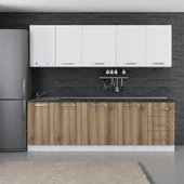 Minar 245 Cm Mutfak Dolabı Beyaz Dore 245-D1 thumbnail 1