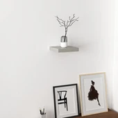 Minar Gizli Raf Tutuculu D.Rafı 23Cm-Parlak Gri - 1