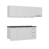 Minar 245 Cm Mutfak Dolabı Beyaz 245-B8 thumbnail 6