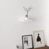 Minar Gizli Raf Tutuculu Duvar Rafı 23Cm-Beyaz thumbnail 2