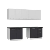 Minar 255 Cm Mutfak Dolabı Beyaz Antrasit 255-A9 thumbnail 2