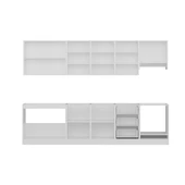 Minar 300 Cm Mutfak Dolabı Beyaz Antrasit 300-A6 thumbnail 7