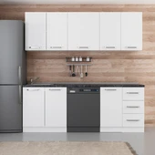 Minar 220 Cm Mutfak Dolabı Beyaz 220-B11 thumbnail 1