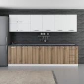 Minar 285 Cm Mutfak Dolabı Beyaz Dore 285-D1 thumbnail 1