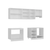 Minar 255 Cm Mutfak Dolabı Beyaz Antrasit 255-A13 thumbnail 7