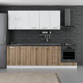 Minar 260 Cm Mutfak Dolabı Beyaz Dore 260-D3 thumbnail 1