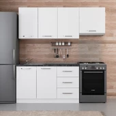 Minar 200 Cm Mutfak Dolabı Beyaz 200-B4 thumbnail 1