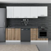 Minar 255 Cm Mutfak Dolabı Beyaz Dore 255-D13 thumbnail 1