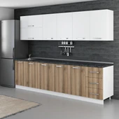 Minar 285 Cm Mutfak Dolabı Beyaz Dore 285-D1 thumbnail 5