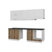 Minar 255 Cm Mutfak Dolabı Beyaz Dore 255-D16 thumbnail 6