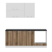 Minar 200 Cm Mutfak Dolabı Beyaz Dore 200-D6 thumbnail 6