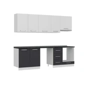 Minar 255 Cm Mutfak Dolabı Beyaz Antrasit 255-A13 thumbnail 2