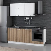 Minar 200 Cm Mutfak Dolabı Beyaz Dore 200-D6 thumbnail 3