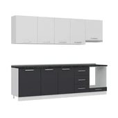 Minar 270 Cm Mutfak Dolabı Beyaz Antrasit 270-A5 thumbnail 3