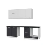 Minar 255 Cm Mutfak Dolabı Beyaz Antrasit 255-A14 thumbnail 6