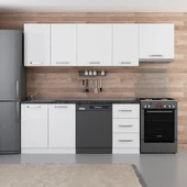 Minar 255 Cm Mutfak Dolabı Beyaz 255-B12 thumbnail 1