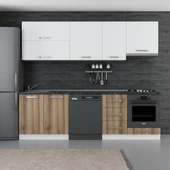 Minar 255 Cm Mutfak Dolabı Beyaz Dore 255-D16 thumbnail 1