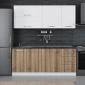 Minar 195 Cm Mutfak Dolabı Beyaz Dore 195-D2 thumbnail 1