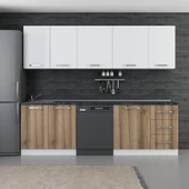 Minar 255 Cm Mutfak Dolabı Beyaz Dore 255-D9 thumbnail 1