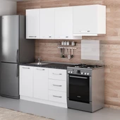 Minar 200 Cm Mutfak Dolabı Beyaz 200-B4 thumbnail 5