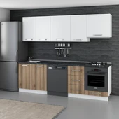 Minar 255 Cm Mutfak Dolabı Beyaz Dore 255-D13 thumbnail 3