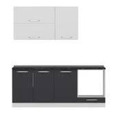 Minar 200 Cm Mutfak Dolabı Beyaz Antrasit 200-A6 thumbnail 6