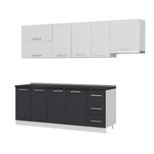 Minar 270 Cm Mutfak Dolabı Beyaz Antrasit 270-A7 thumbnail 4