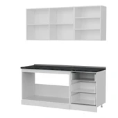 Minar 180 Cm Mutfak Dolabı Beyaz Dore 180-D1 thumbnail 4