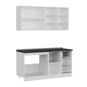 Minar 165 Cm Mutfak Dolabı Beyaz Antrasit 165-A1 thumbnail 7