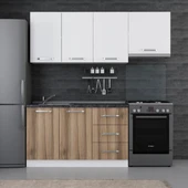 Minar 200 Cm Mutfak Dolabı Beyaz Dore 200-D4 thumbnail 1