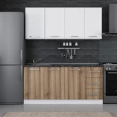 Minar 175 Cm Mutfak Dolabı Beyaz Dore 175-D1 thumbnail 1