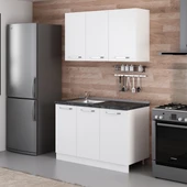 Minar 125 Cm Mutfak Dolabı Beyaz 125-B1 thumbnail 5