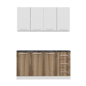 Minar 160 Cm Mutfak Dolabı Beyaz Dore 160-D1 thumbnail 6