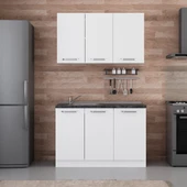 Minar 125 Cm Mutfak Dolabı Beyaz 125-B1 thumbnail 1