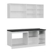 Minar 195 Cm Mutfak Dolabı Beyaz 195-B2 thumbnail 7