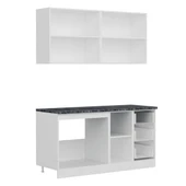 Minar 160 Cm Mutfak Dolabı Beyaz Dore 160-D1 thumbnail 7